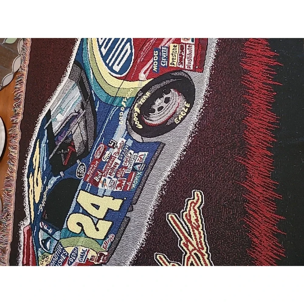 Jeff Gordon DuPont Tapestry NASCAR #24 Throw Blanket 58